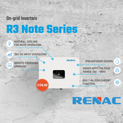 ONDULEUR RENAC 10 kW - TRIPH - R3