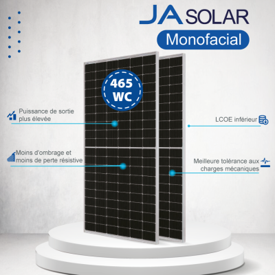 PANNEAU JA SOLAR 465Wc Monofacial JAM72S20 465/MR