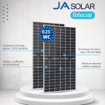 PANNEAU JA SOLAR 625Wc Bifacial JAM66D45 LB