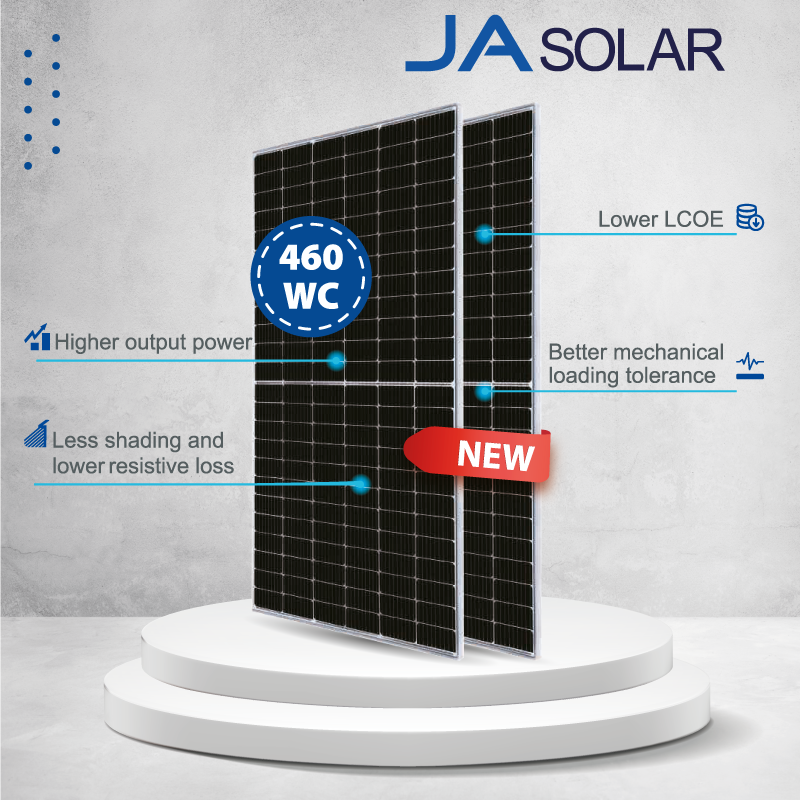 PANEL JA SOLAR 460WC MBB Half-Cell Module JAM72S20 445-470/MR Series