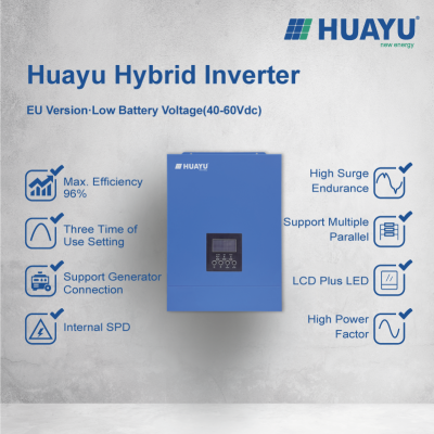 Onduleur hybride Huayu - Version UE · Tension de batterie faible (HYL-4000)