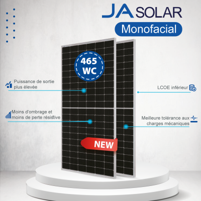 PANNEAU JA SOLAR 465 W MBB Half-Cell Module JAM72S20 445-470/MR Series