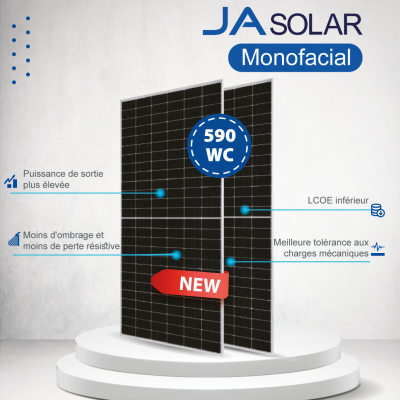 PANNEAU JA SOLAR 590Wc Monofacial JAM78S30 590/MR