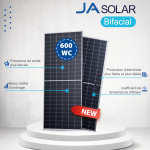 Solar Panel JA Solar 600Wp N-TYPE Bifacial Double Glass JAM66D45 600/LB