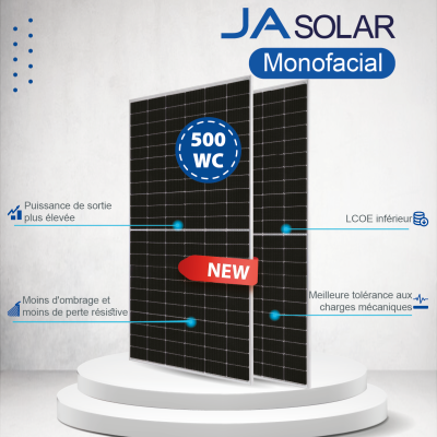 PANNEAU JA SOLAR 500Wc Monofacial JAM66S30 500/MR
