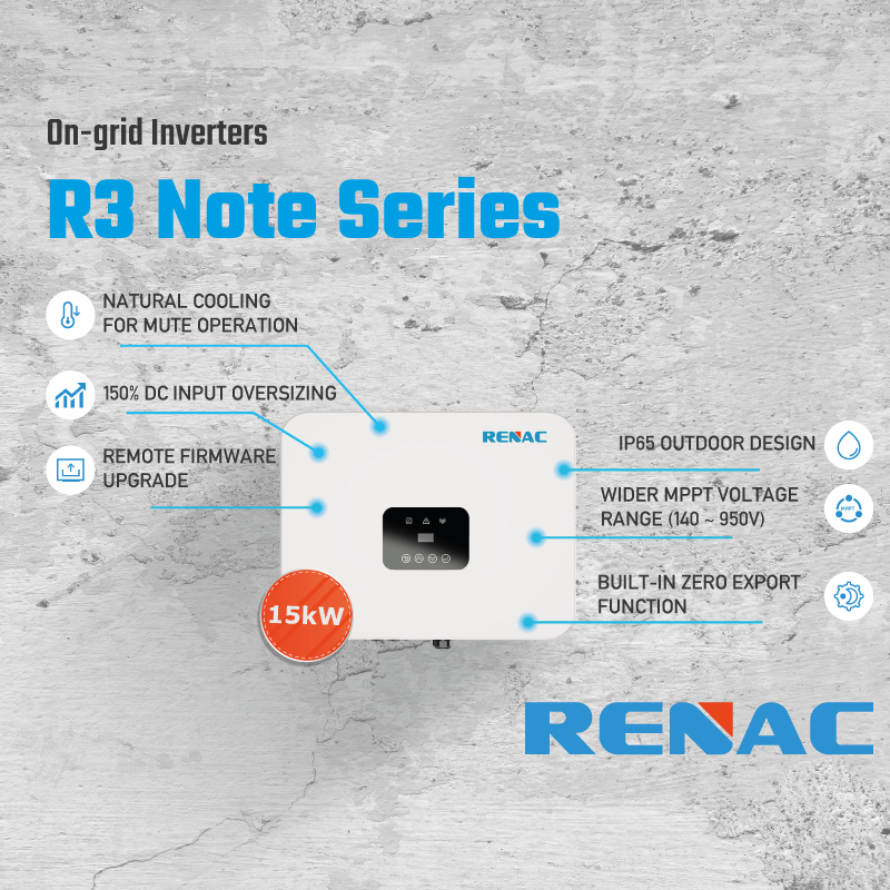 ONDULEUR RENAC 15 kW - TRIPH - R3