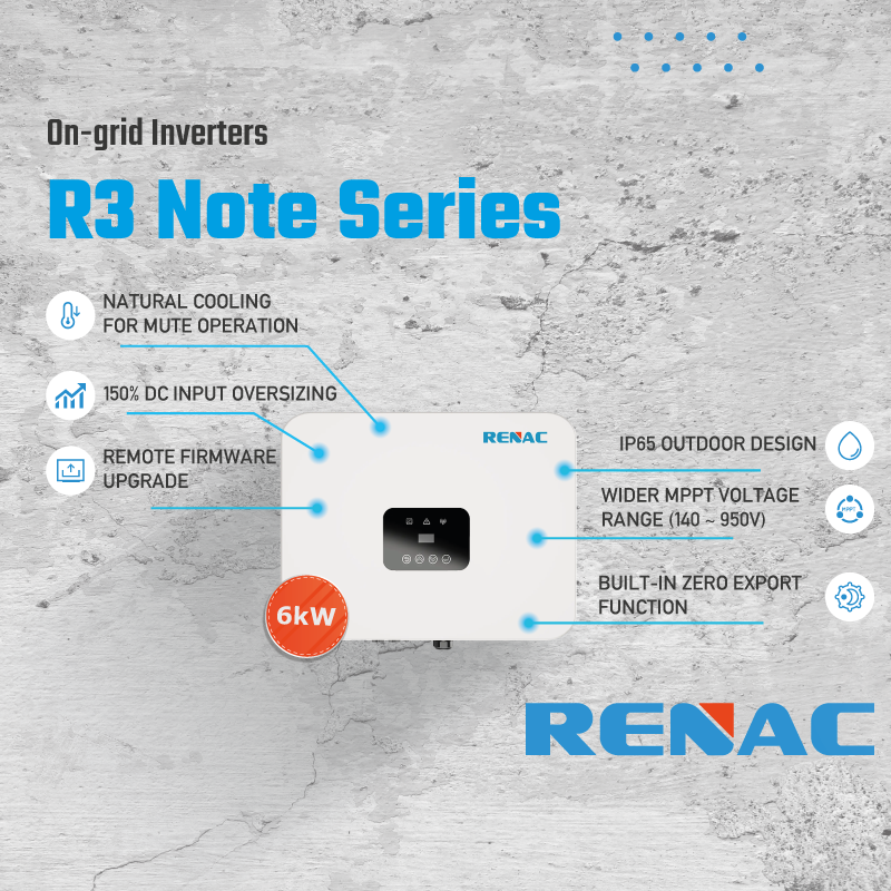 INVERTER RENAC 6 kW - TRIPH - R3